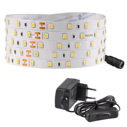 Tasmy-led - taśma led 2m 9w + zasilacz z włącznikiem zestaw ip20 4000k 324160 polux-goldlux 