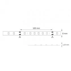 Tasmy-led - taśma led 2m 9w + zasilacz z włącznikiem zestaw ip20 4000k 324160 polux-goldlux 