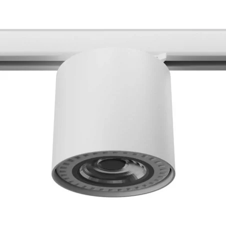 Oswietlenie-szynowe - myl.00042 biała lampa na szynę z żarówką gu10 7w 4000k 530lm tiube 