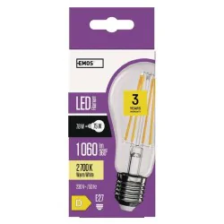 Gwint-trzonek-e27 - żarówka led filament a60 e27 7,8w 1060lm ciepła biel zf5150 emos 