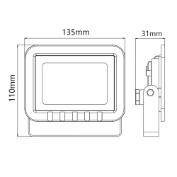 Naswietlacze-led-20w - 302397 naświetlacz led 20w 1700lm ip65 6500k czarny polux goldlux 