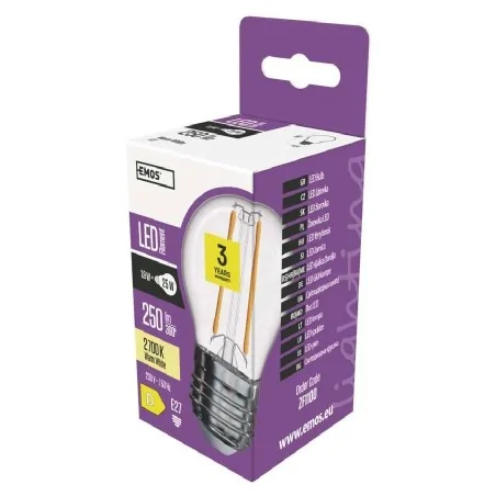 Gwint-trzonek-e27 - żarówka led filament mini globe e27 1,8w 250lm ciepła biel zf1100 emos 