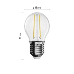 Gwint-trzonek-e27 - żarówka led filament mini globe e27 1,8w 250lm ciepła biel zf1100 emos 