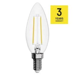 Gwint-trzonek-e14 - żarówka led filament świeczka e14 1,8w 250lm neutralna biel zf3201 emos 