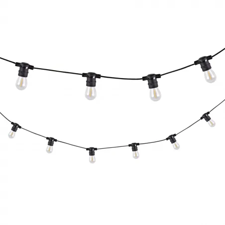 Swiecace-kule-i-girlandy - 310323 ogrodowa girlanda + żarówki led 2200k party f2 polux-goldlux 