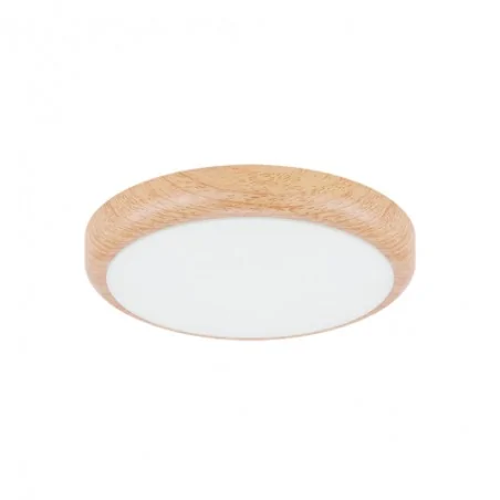 Plafony - 04384 nastia okrągła plafoniera led ala drewno sosnowe 14w zmienna barwa światła pt/nt cct ideus struhm 