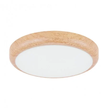 Plafony - 04386 nastia plafoniera led ze zmienną barwą światła imitacja drewna sosnowego pt/nt 18w cct ideus struhm 