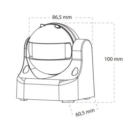Elektroniczne-czujniki-ruchu - 318763 czujnik ruchu i zmierzchu pir natynkowy es-p06 polux-goldlux 