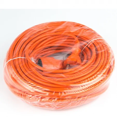 Przedluzacze-elektryczne - przedłużacz do ogrodu jednogniazdowy pomarańczowy 40m 10a 2500w po-st/40m plastrol 
