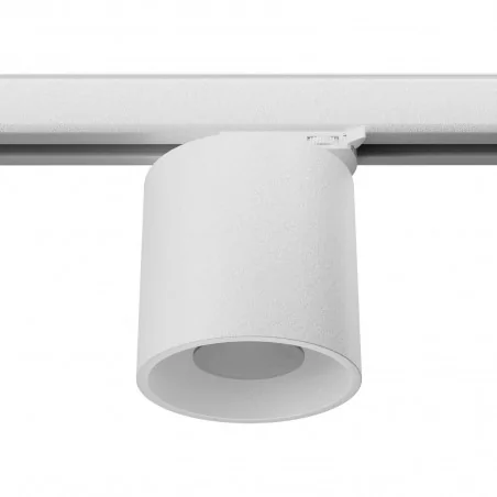 Oswietlenie-szynowe - myl.00035 biała tuba na szynoprzewód gu10 3000k 7w 510lm orbis 