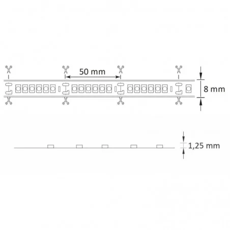 Tasmy-led - 3-metrowa taśma led zimna 23w zestaw z zasilaczem+włącznik ip20 6500k 319173 polux 