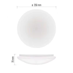 Plafony - zm3405 lampa sufitowa natynkowa do łazienki tivi led 5.2w ip44 880lm 4000k klasa a emos 