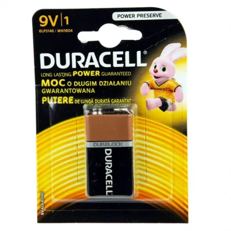 Baterie - bateria alkaliczna 9v 6lp3146/mn1604 duracell 