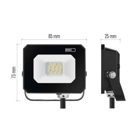 Naswietlacze-led-10w - zs2213 simpo naświetlacz led 10w neutralny 4000k ip65 1000lm emos 