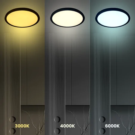 Plafony - ml0438 plafon led 18w 3cct 3000k/4000k/6500k maq eko-light 