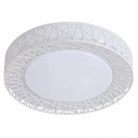 Plafony - 324290 biały plafon led 18w z ozdobną obudową 4000k clara polux-goldlux 