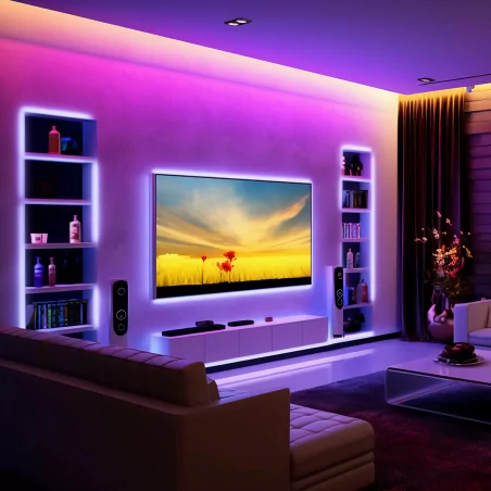 Tasmy-led - ekz0447 taśma led rgb 5m ip54 z pilotem + sterownik eko-light 