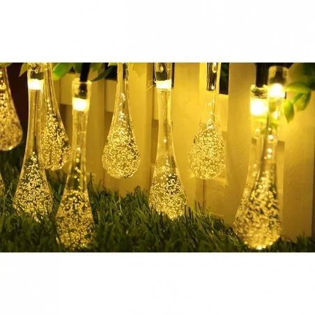 Swiecace-kule-i-girlandy - 2288 girlanda solarna ciepłe wiszące łezki 40 led 7,85m 3000k lvt 