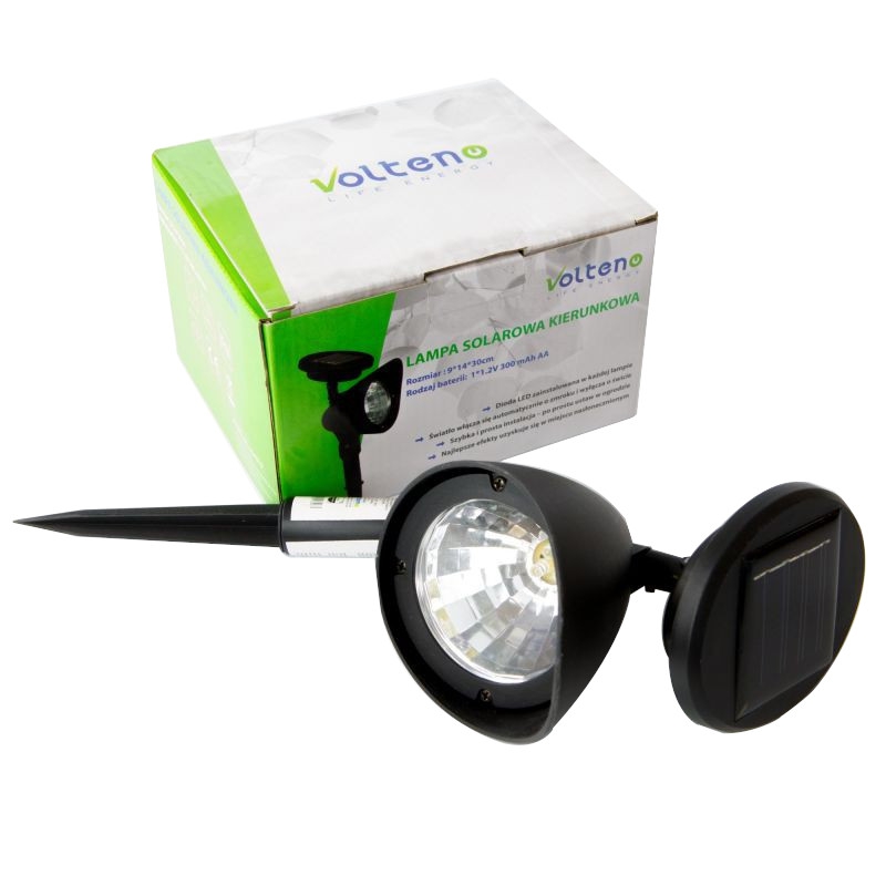 Lampy-solarne - lampa solarna kierunkowa vo0319  wys.31cm plastik volteno firmy VOLTENO 