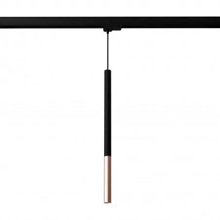 Oswietlenie-szynowe - myl.00026 czarno-miedziana szynowa lampa g9 3000k 4,5w 450lm mozaica 