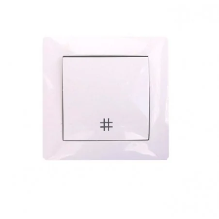 Wylaczniki-krzyzowe - lc-01a wesa tani włącznik krzyżowy w ramce biały podtynkowy vcx 