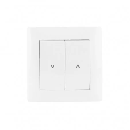 Wylaczniki-zaluzjowe - lc-12b wesa tani włącznik żaluzjowy w ramce biały podtynkowy vcx 