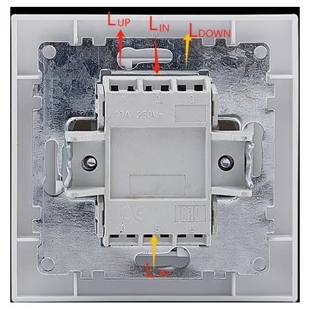 Wylaczniki-zaluzjowe - lc-12b wesa tani włącznik żaluzjowy w ramce biały podtynkowy vcx 