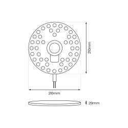 Panele-led - ekm0467 moduł led o średnicy 20cm 36w 4000k fix eko-light 