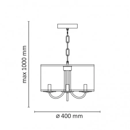 Lampy-sufitowe - 310866 lampa wisząca sufitowa w stylu industrialnym na 3 żarówki e14 soho polux-goldlux 