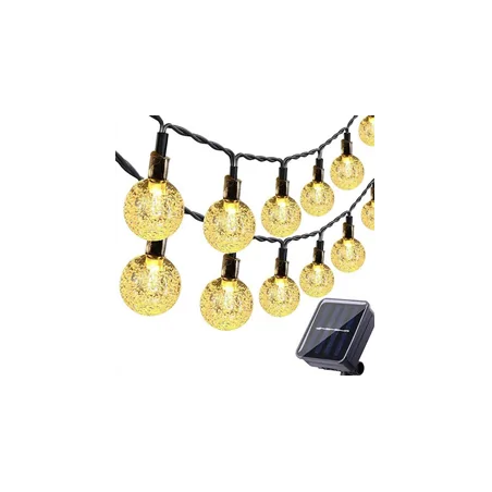 Swiecace-kule-i-girlandy - 2291 girlanda solarna ogrodowa ciepłe wiszące kuleczki 40 led 7,85m 3000k lvt 