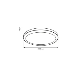 Plafony - ekp0472 plafon biały led o mocy 24w 4000k ip65 vera eko-light 