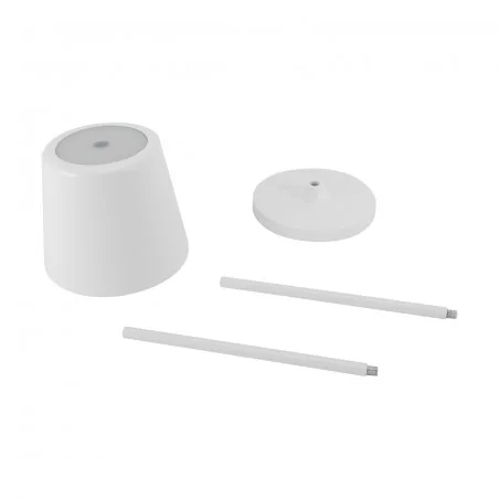 Lampki-biurkowe - biała lampka stołowa led ip54 max.2w toga led 04367 ideus-struhm 