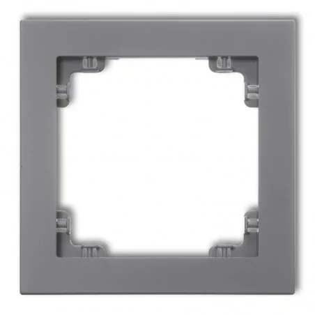 Ramki-pojedyncze - ramka pojedyncza szary mat 27dr-1 do serii deco karlik 