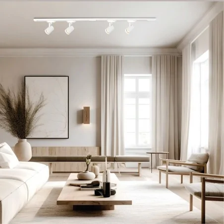 Oswietlenie-szynowe - ml0685 zestaw szynoprzewodowy track 4xgu10 1,5m volf eko-light 