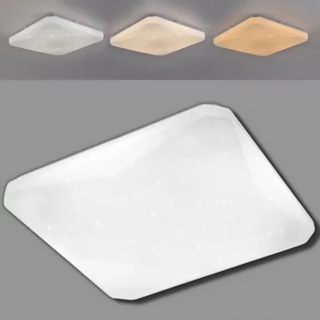 Plafony - 312747 plafon led sterowany pilotem 72w zmienna barwa światła kastor 40k polux-goldlux 