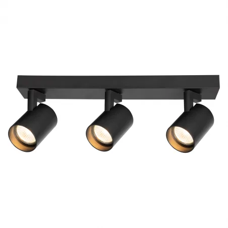 Lampy-sufitowe - ml0681 czarna lampa sufitowa spot 3xgu10 volf eko-light 