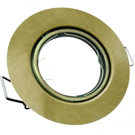 Oprawy-sufitowe-ruchome - 306425 oczko sufitowe ruchome mr16 okrągłe w kolorze patynowym opin polux-goldlux 