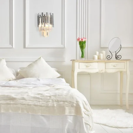 Kinkiety-do-salonu - ml5995 chromowy kinkiet z kryształkami 2xe14 aspen eko-light 