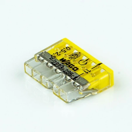 Szybkozlaczki - komplet 100 sztuk szybkozłączek na drut 5x0,5-2,5mm2 2273-205 wago 
