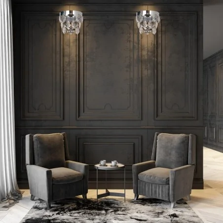 Kinkiety-do-salonu - ml6934 kryształowy kinkiet chromowy na 2 żarówki e14 grace eko-light 