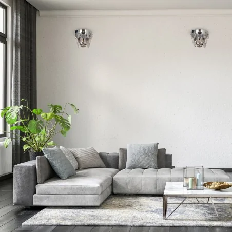 Kinkiety-do-salonu - ml6934 kryształowy kinkiet chromowy na 2 żarówki e14 grace eko-light 