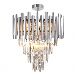 Lampy-sufitowe - ml8805 kryształowa lampa sufitowa na 9 żarówek e14 madison eko-light
