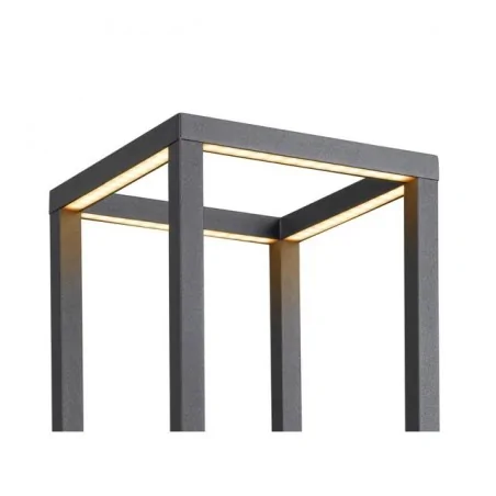 Lampy-ogrodowe-stojace - 1005442 nowoczesna lampa stojąca ogrodowa led 7w z ciepłym światłem quadrulo slv 