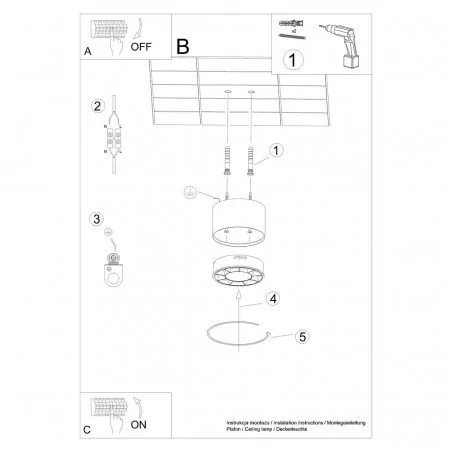 Lampy-sufitowe - sl.1254 polski plafon led biały walec dio 10w 4000k sollux 