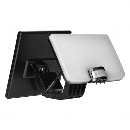 Lampy-solarne - ad-sl-6467blr4 składany naświetlacz solarny z czujnikiem ruchu pir led 10w ip54 4000k solis orno 