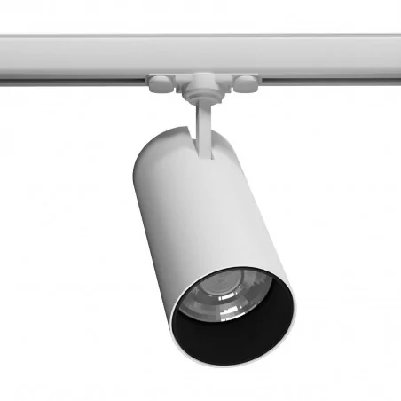 Oswietlenie-szynowe - myl.00095 biała regulowana sufitowa oprawa szynowa led 3000k reo 
