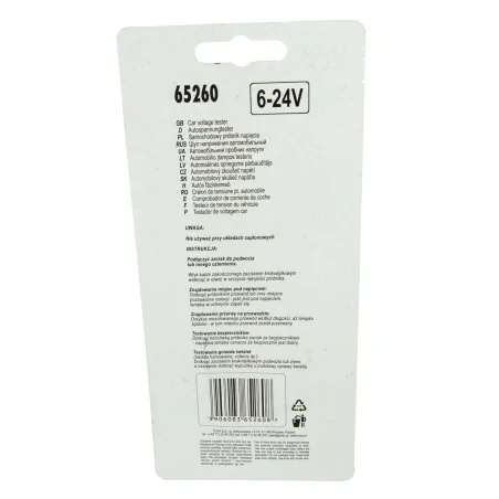 Mierniki - próbnik napięcia samochodowy 6-24v 65260 