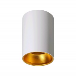 Lampy-sufitowe - ad-od-6521/w-c oprawa downlight gu10 ip20 biało-złota eliza orno