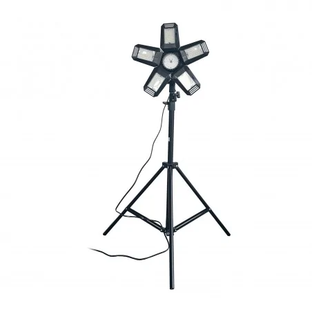 Lampy-stojace - ad-nl-6516 lampa warsztatowa składana 5-skrzydłowa 55w + statyw + adapter rigel orno 