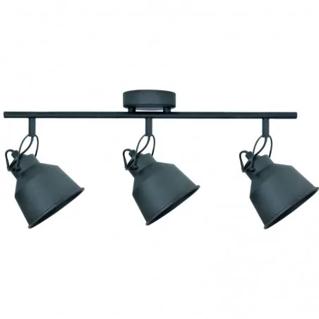 Lampy-sufitowe - 311832 potrójna listwa oświetleniowa spot czarny 3xe14 niko polux-goldlux 